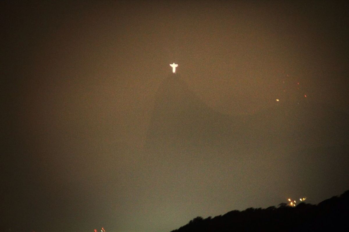 LOW ANGLE VIEW OF MOON IN SKY