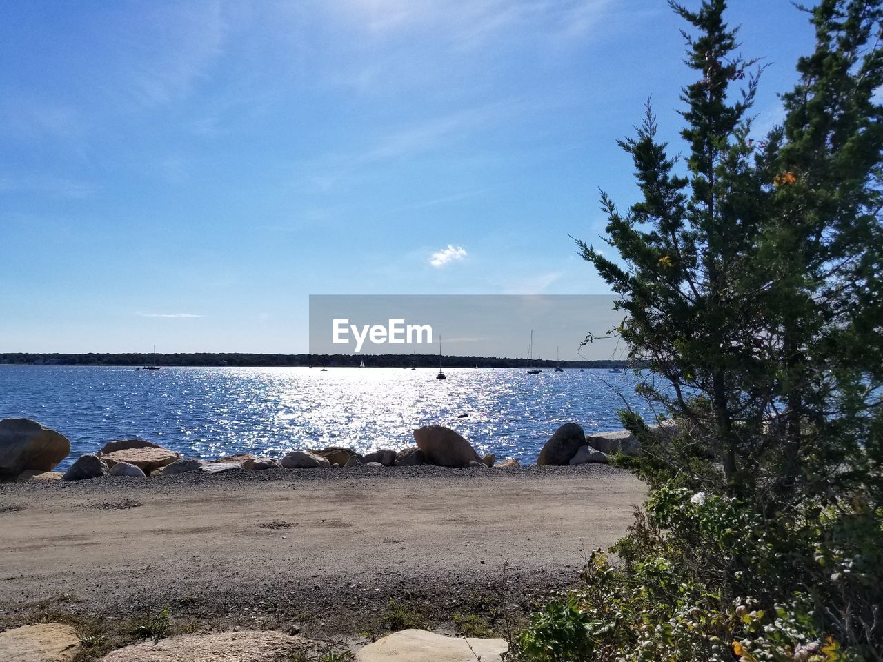 Scenic view of sea against sky