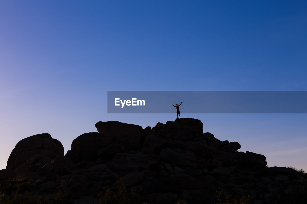 Hiker at the top of the mountain