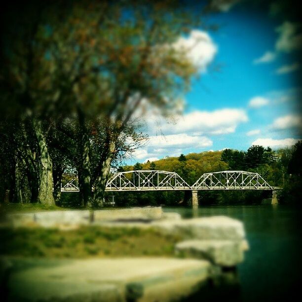 FOOTBRIDGE OVER RIVER