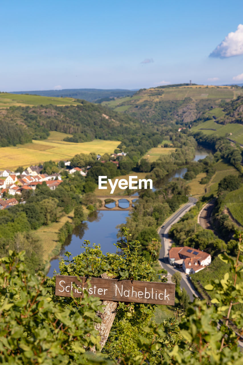 HIGH ANGLE VIEW OF LANDSCAPE AGAINST SKY