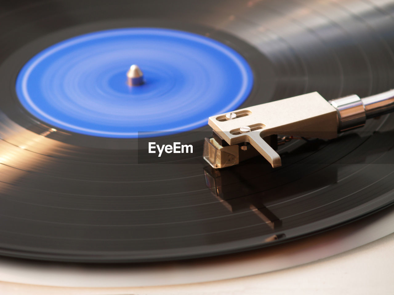 Cropped image of turntable