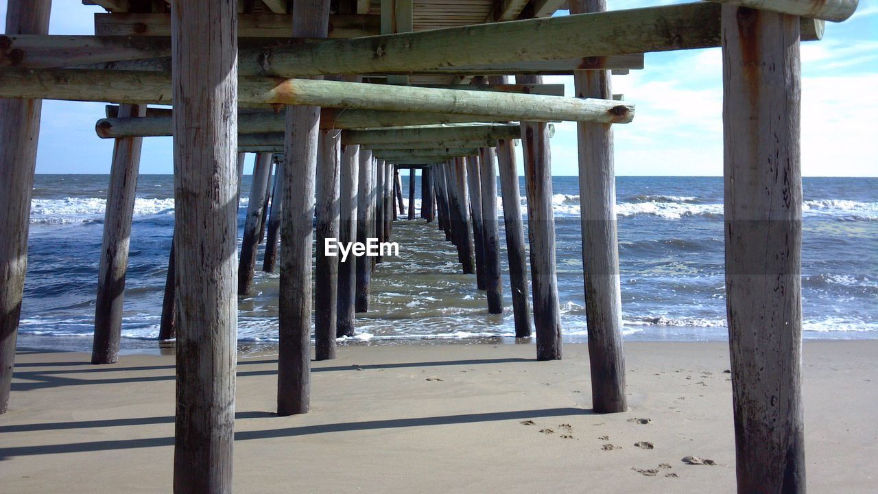 SCENIC VIEW OF PIER OVER SEA