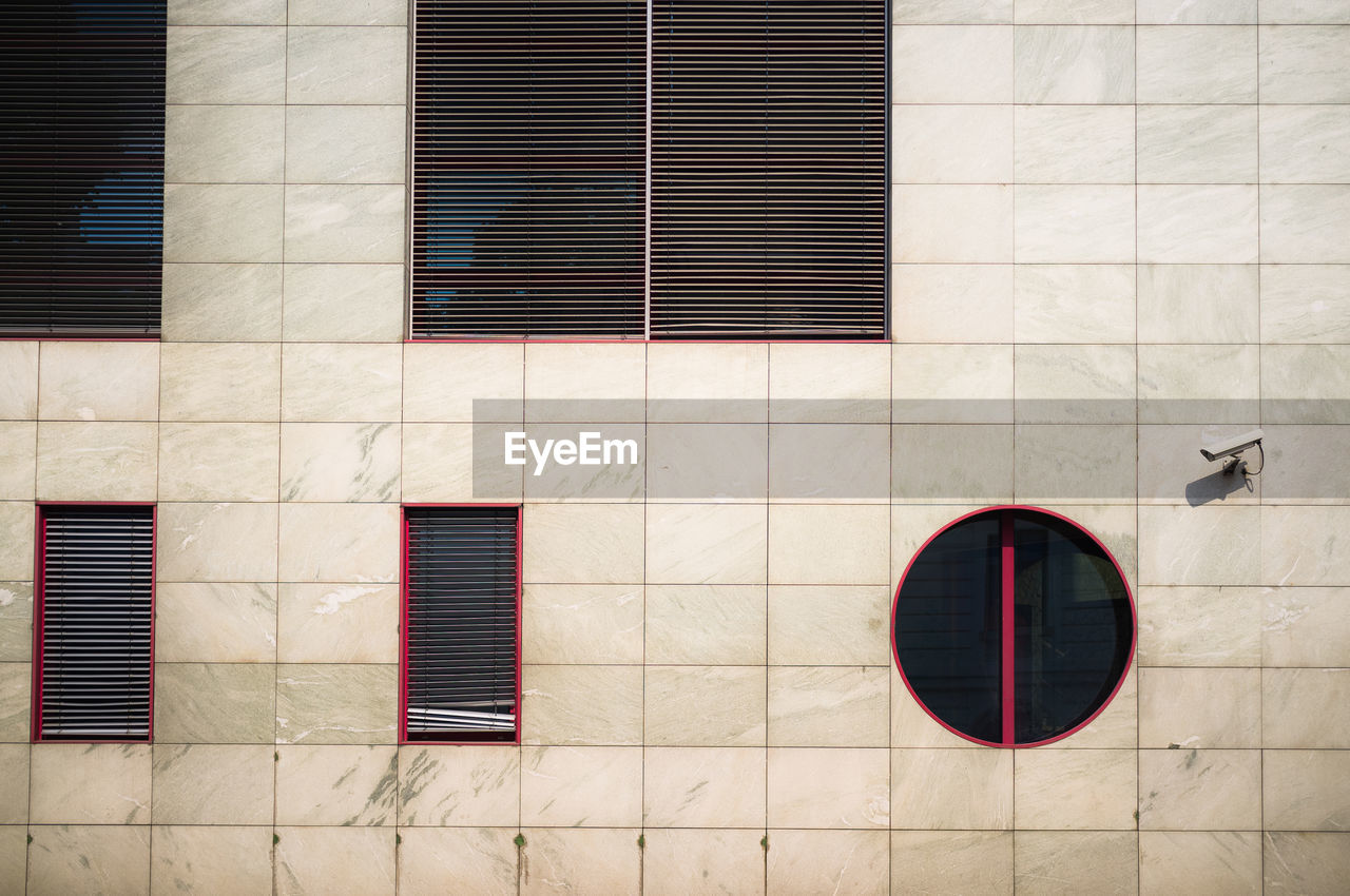 Close-up of window on building