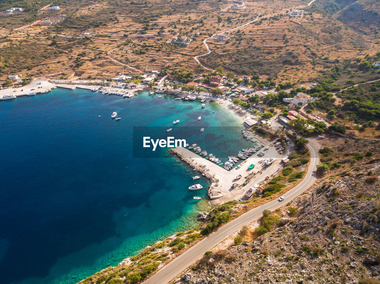 Aerial view of beach