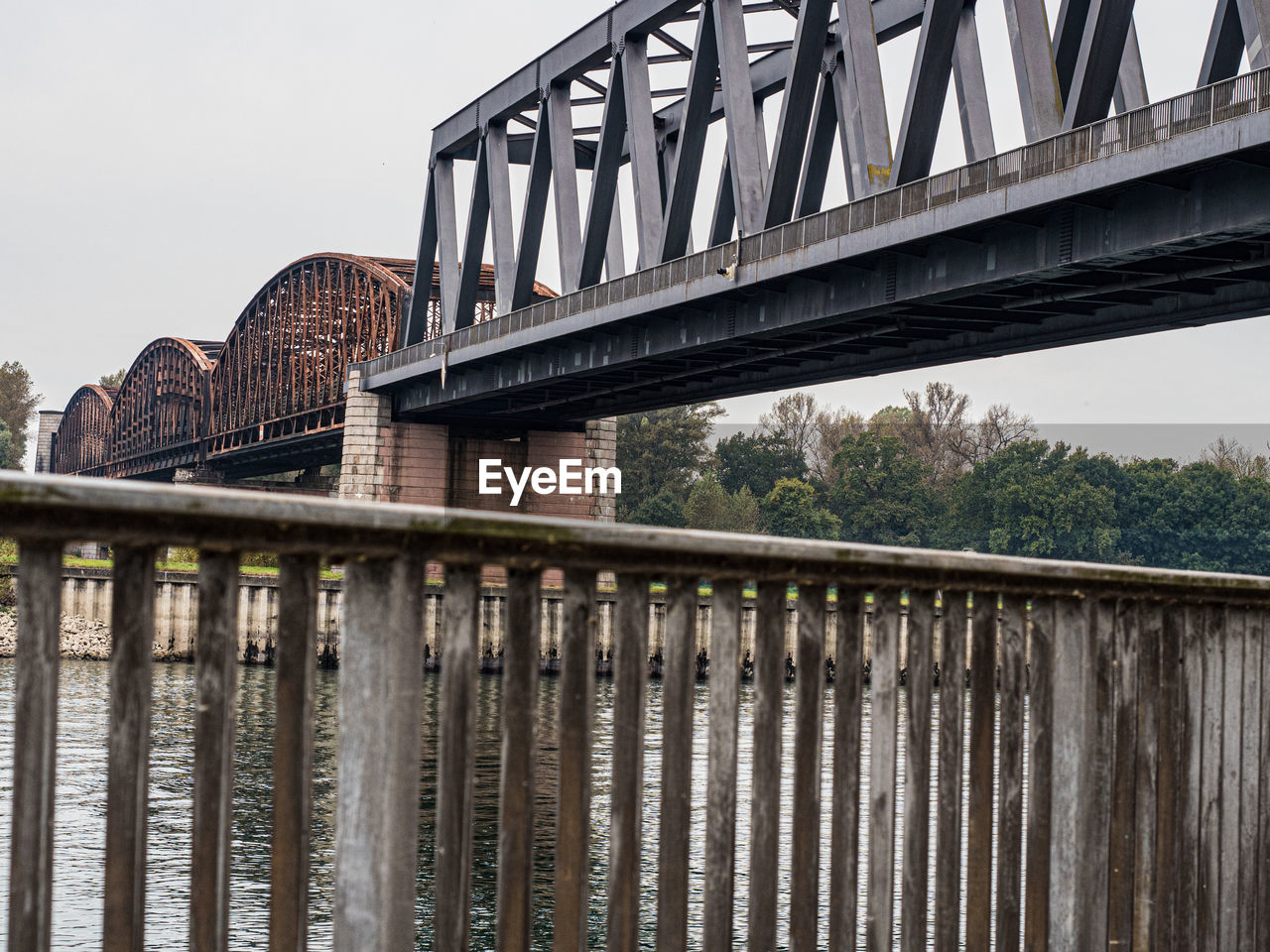 Low angle view of bridge against sky