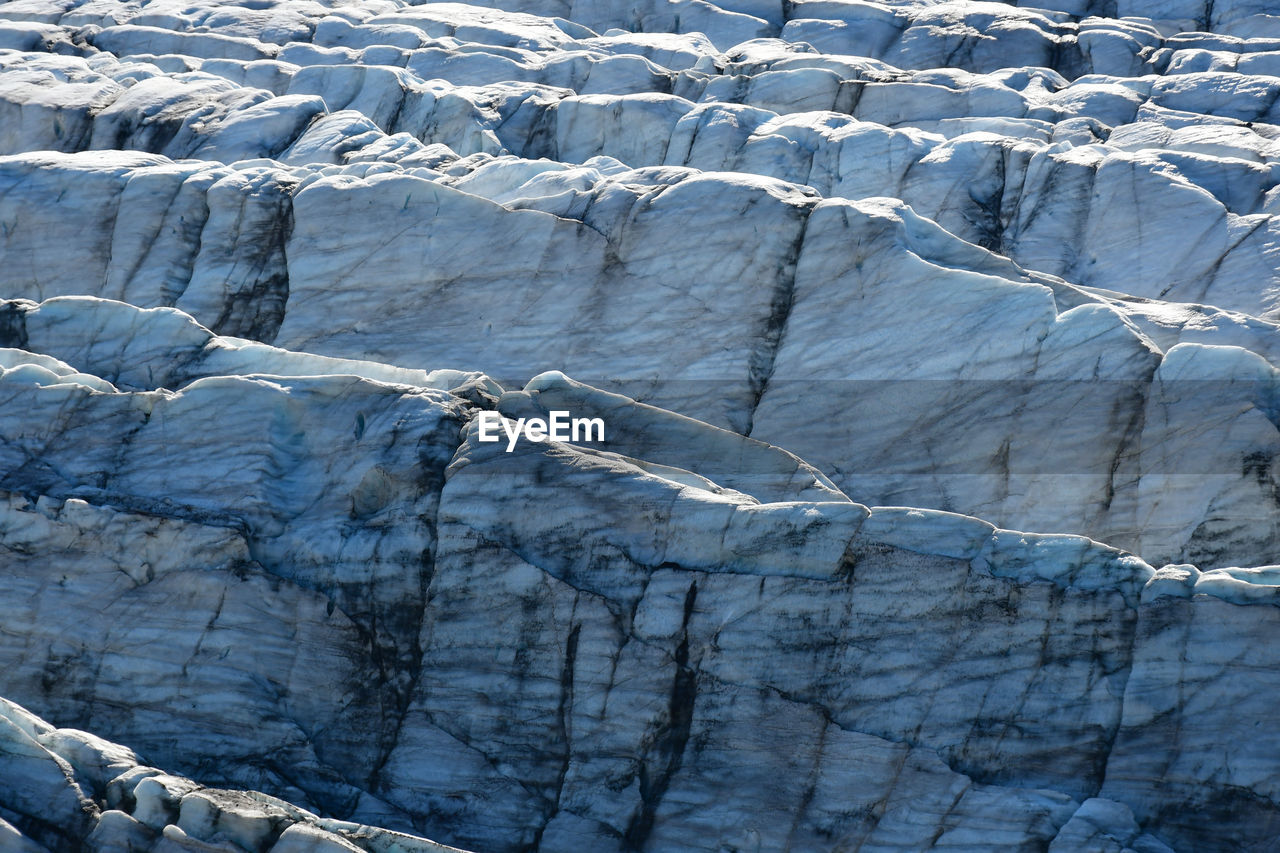 Full frame shot of glacier ice