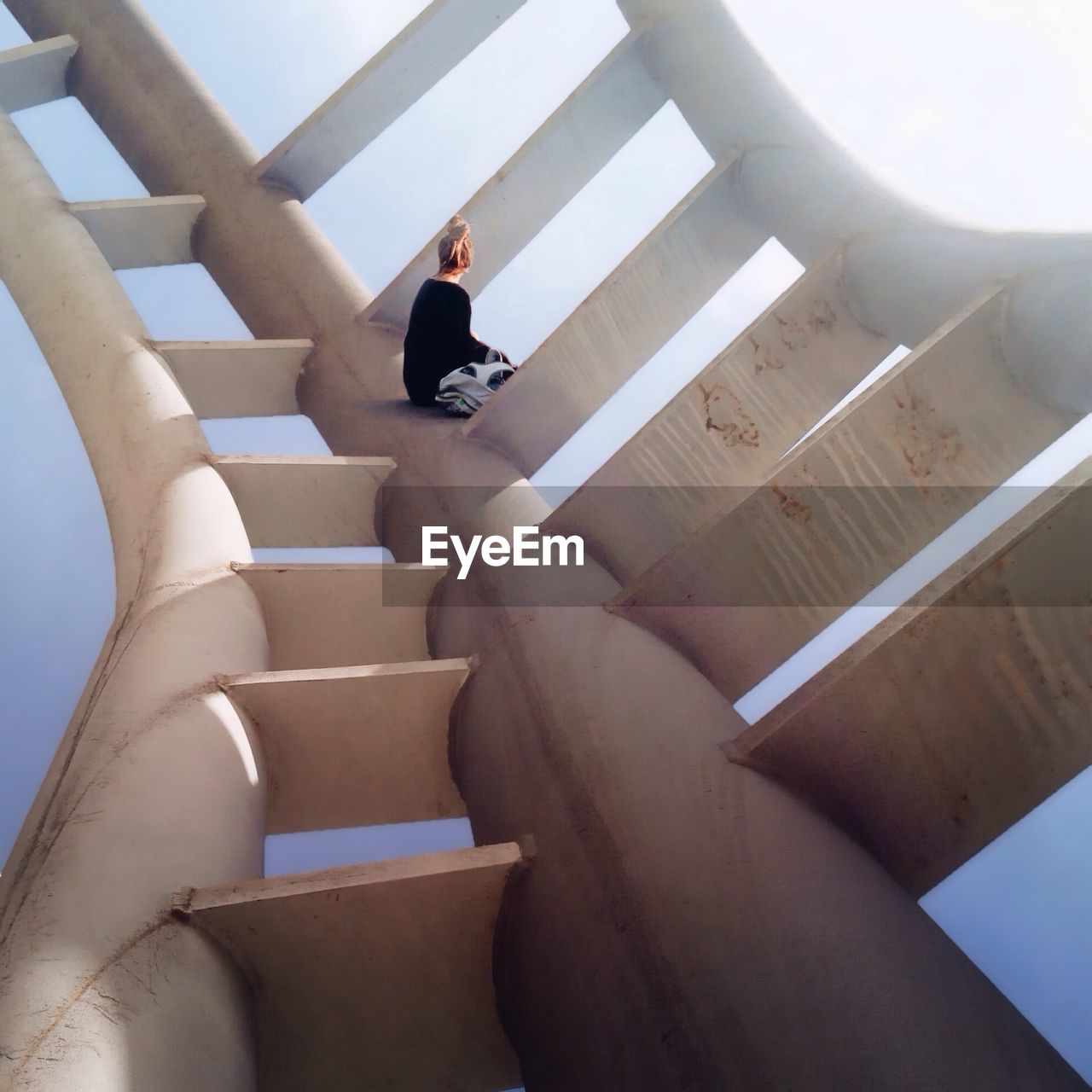 Woman looking at sky