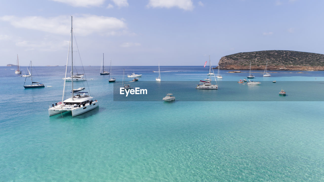 SAILBOATS IN SEA