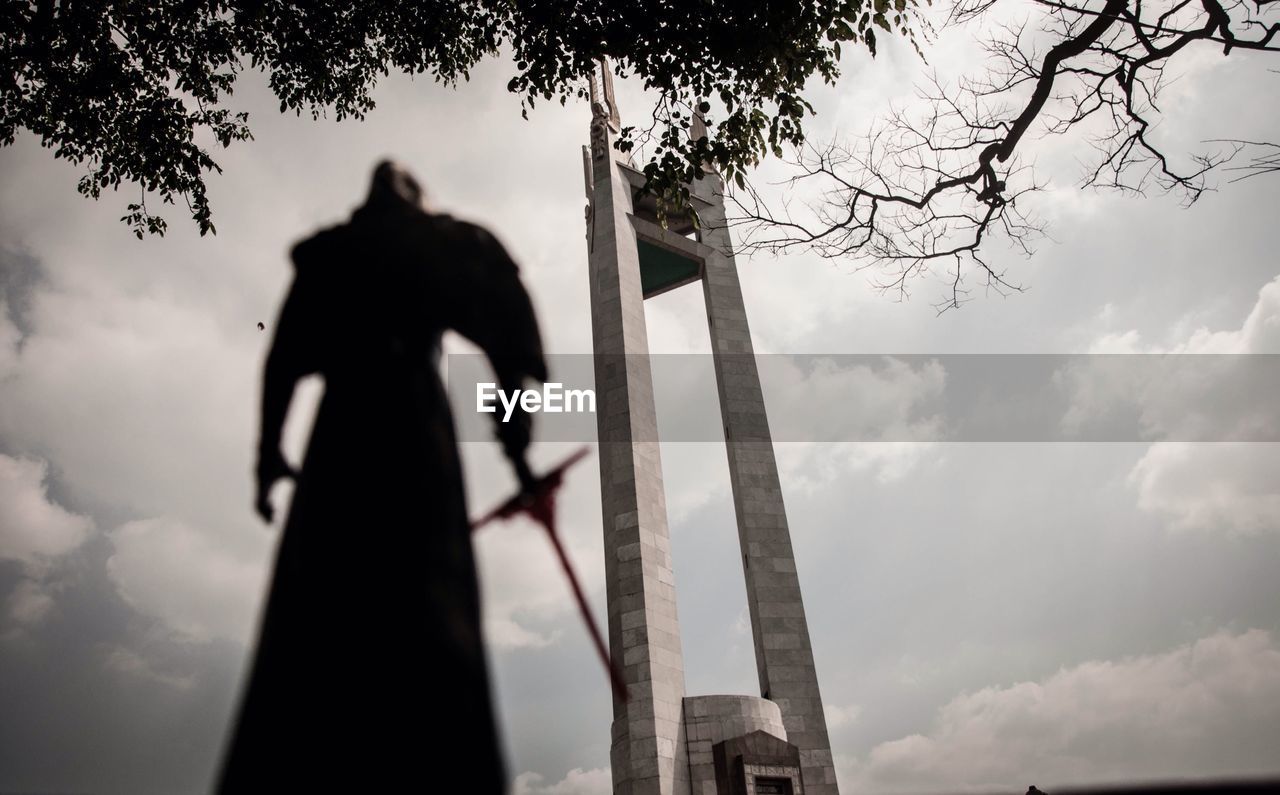 SILHOUETTE OF MAN AGAINST SKY