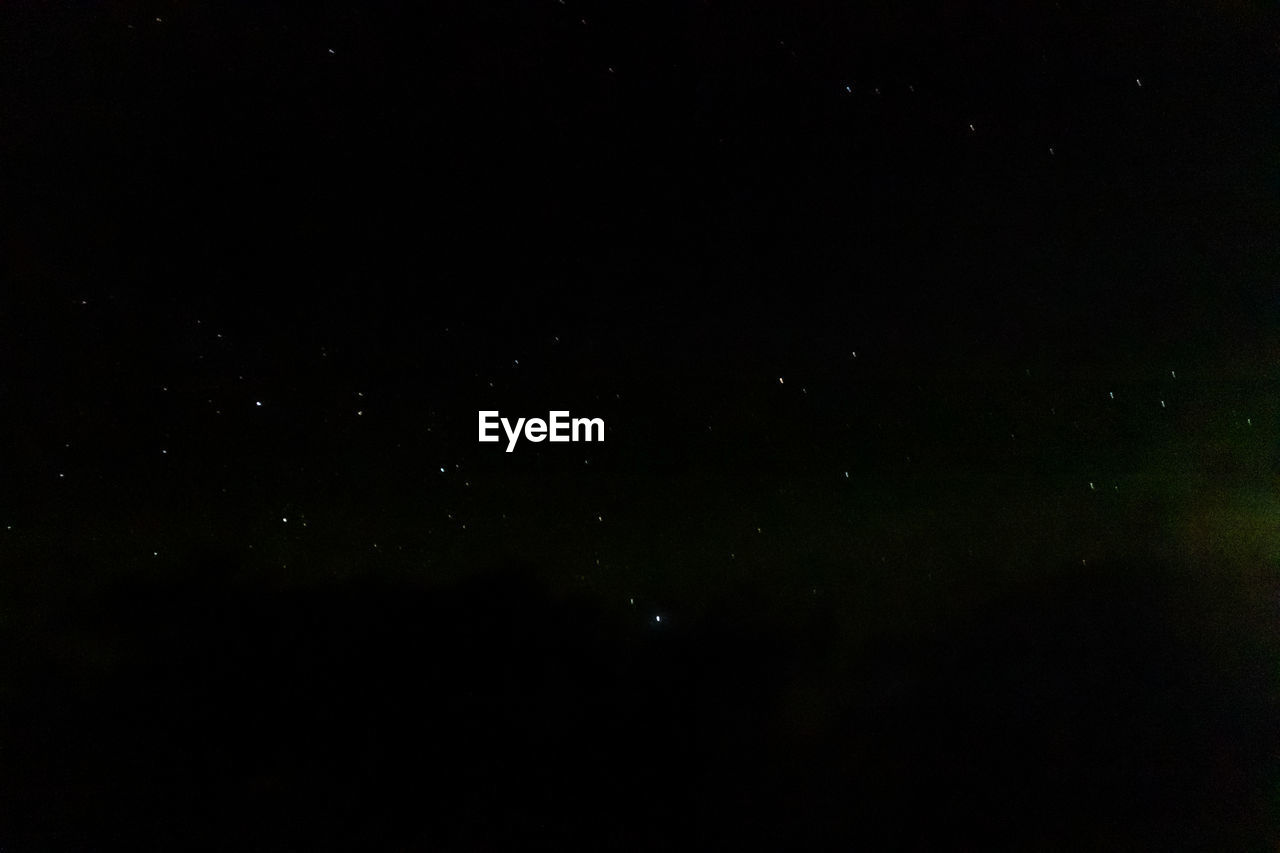 LOW ANGLE VIEW OF STAR FIELD IN SKY
