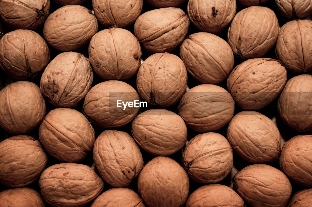 Full frame shot of nuts background