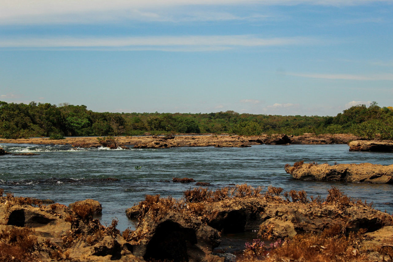 Scenic view of lake