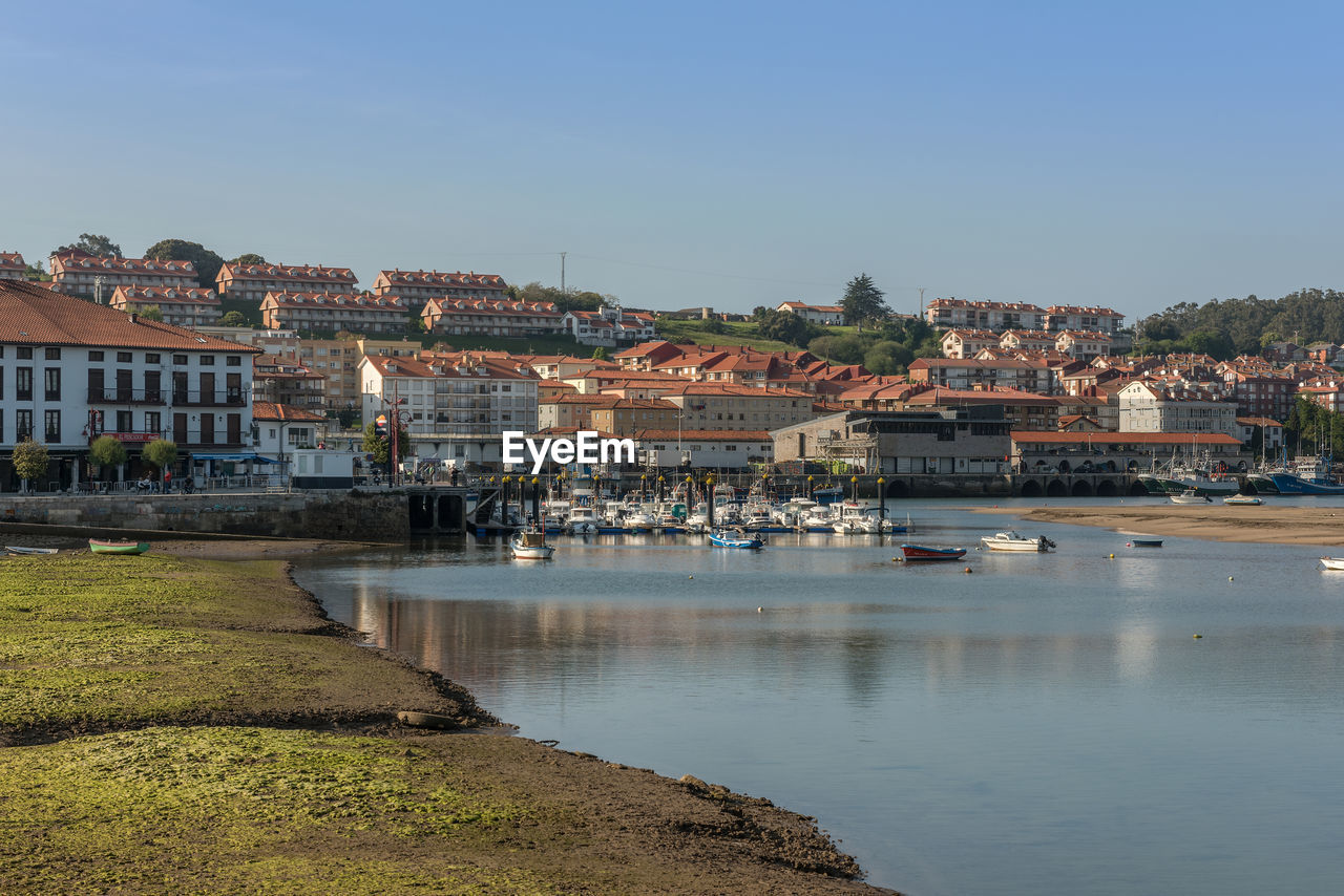 The port of san vicente de la barquera, cantabria spain