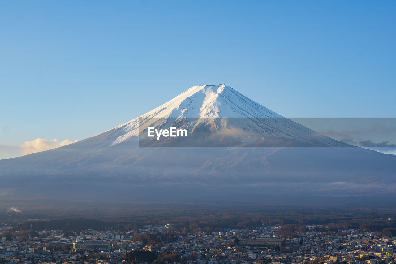 Mount fuji - fujiyama, the highest active volcano mountain in japan
