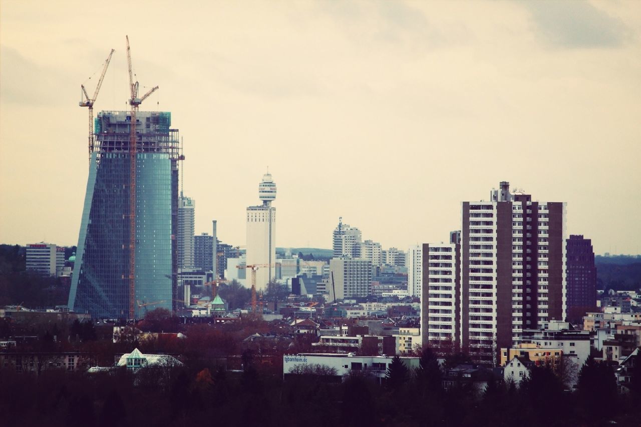 Buildings against the sky