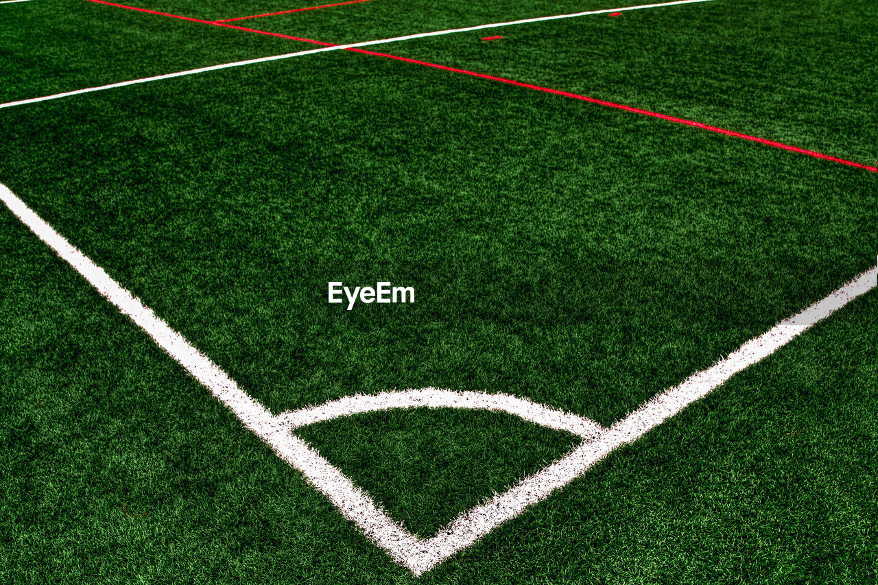 Full frame shot of soccer field