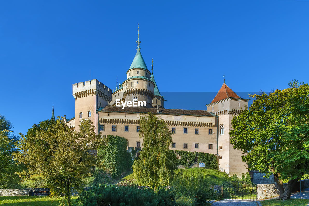 Bojnice castle is a medieval castle in bojnice, slovakia