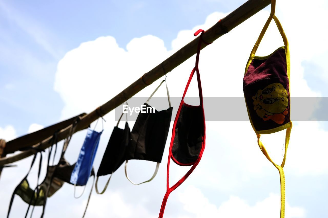 LOW ANGLE VIEW OF FLAG AGAINST SKY