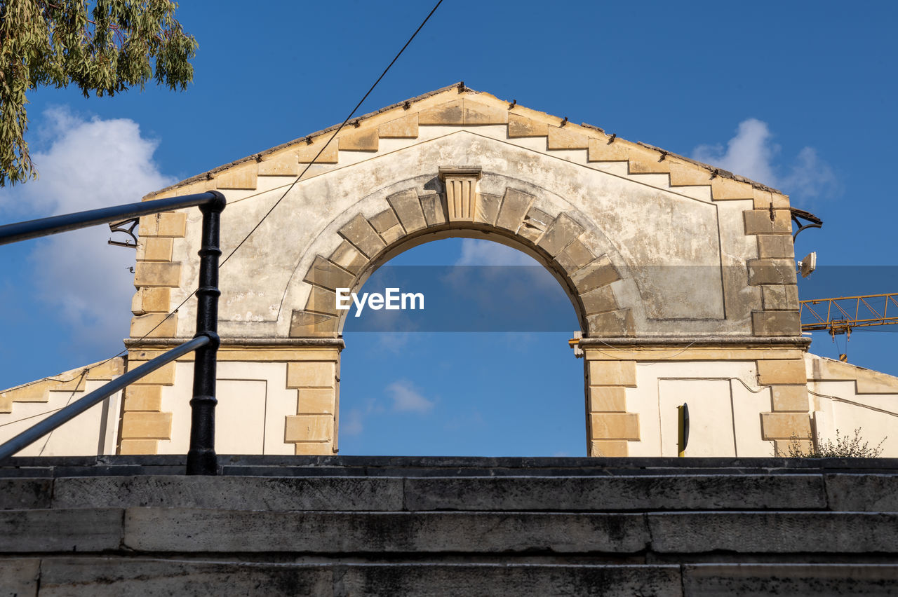 Low angle view of historical building