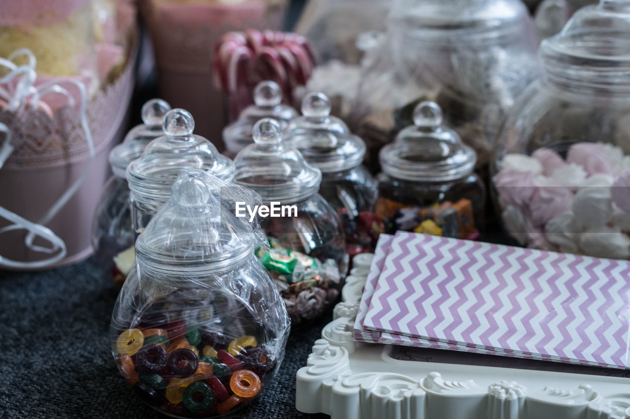 CLOSE-UP OF JAR FOR SALE