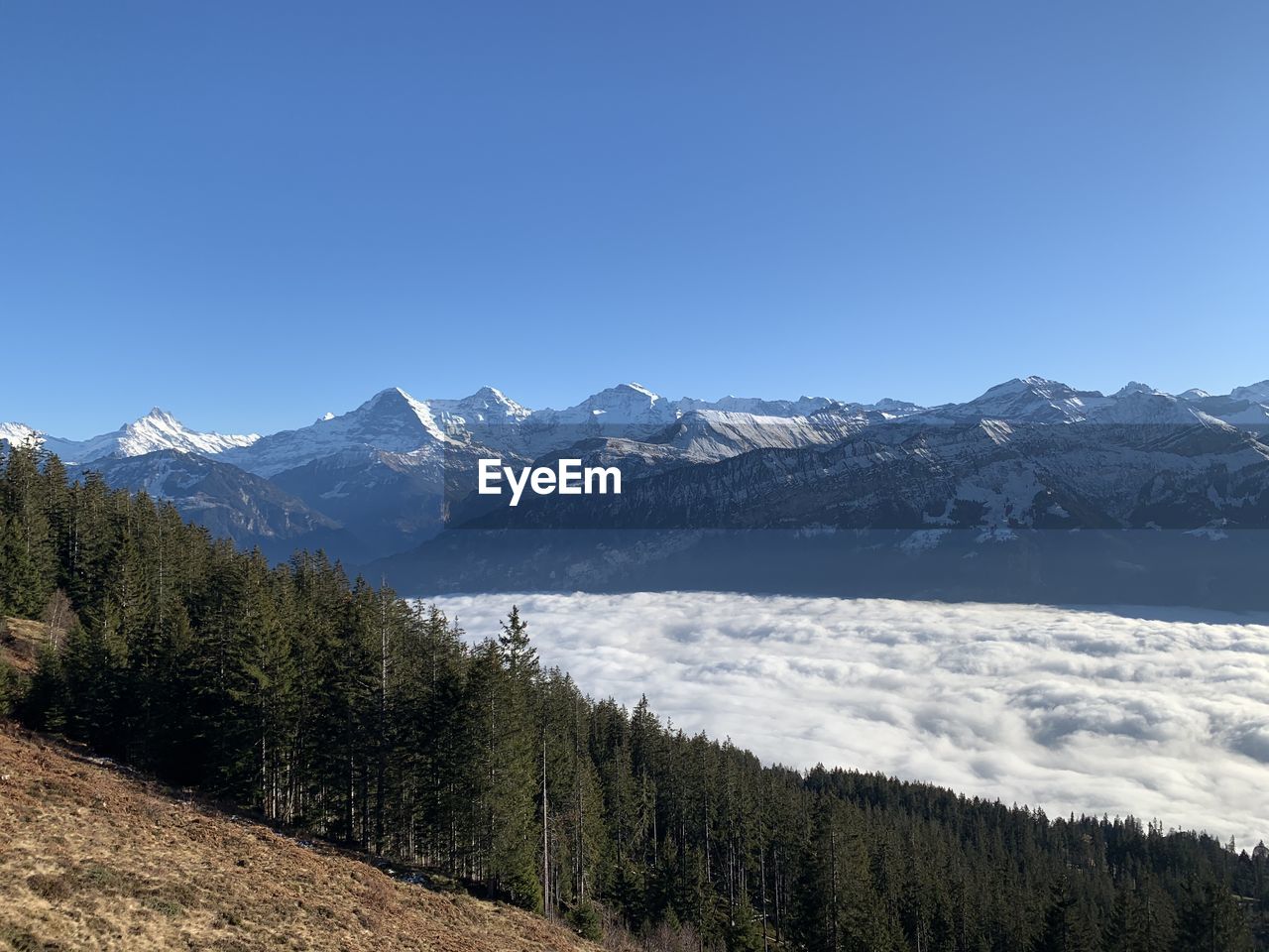 SCENIC VIEW OF MOUNTAINS AGAINST CLEAR SKY