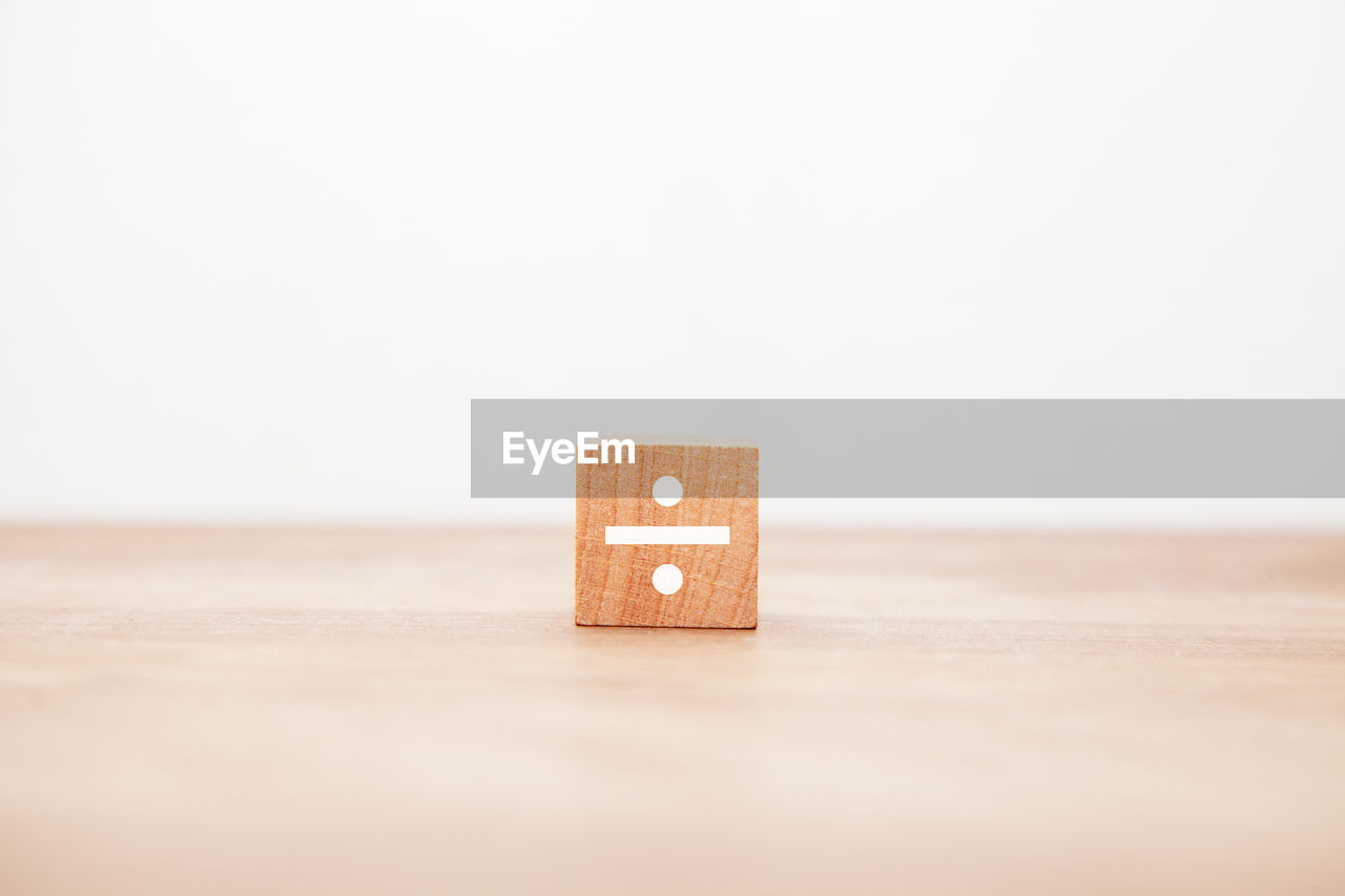 Close-up of toy blocks against white background