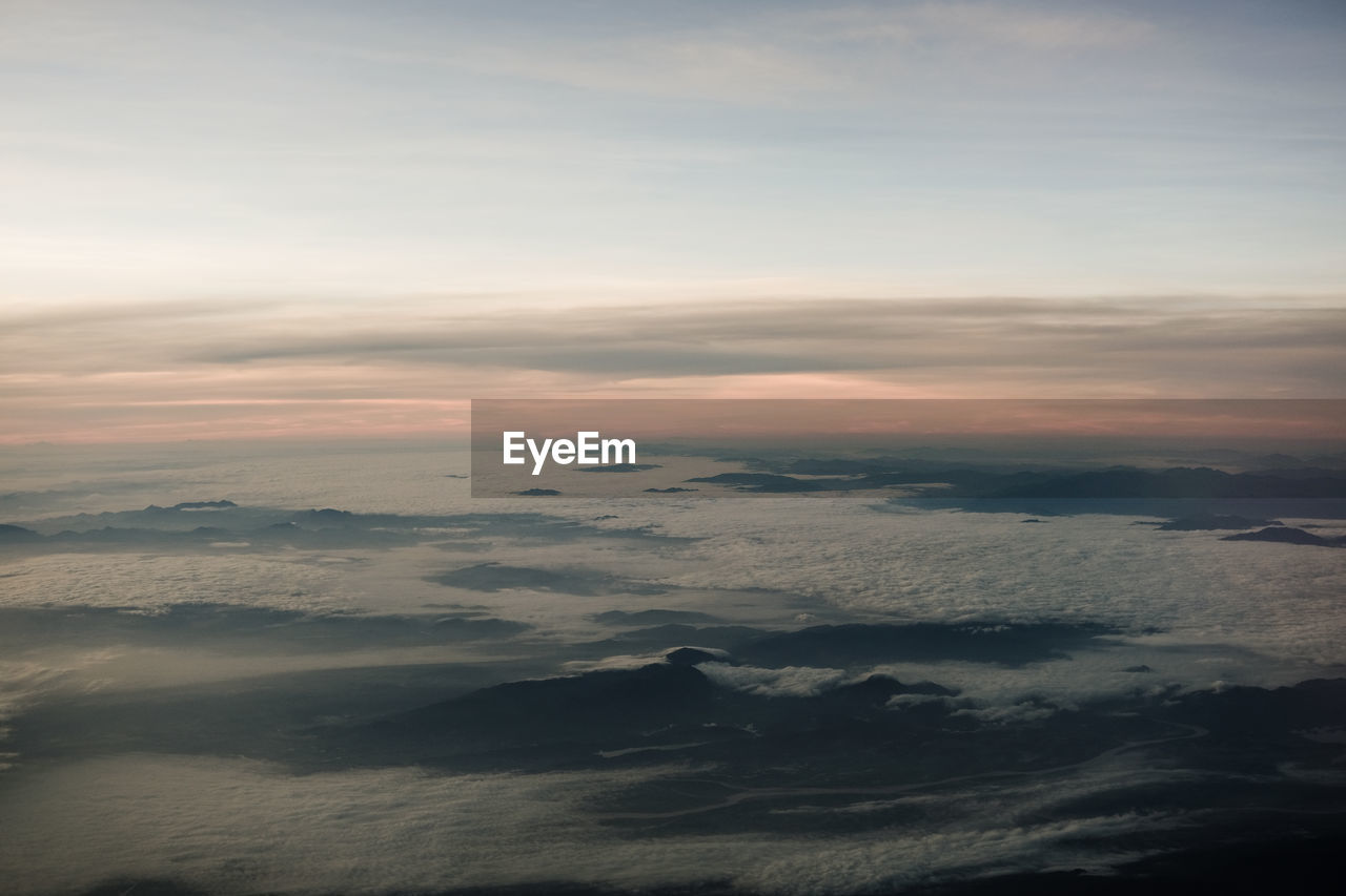 Scenic view of sky during sunset