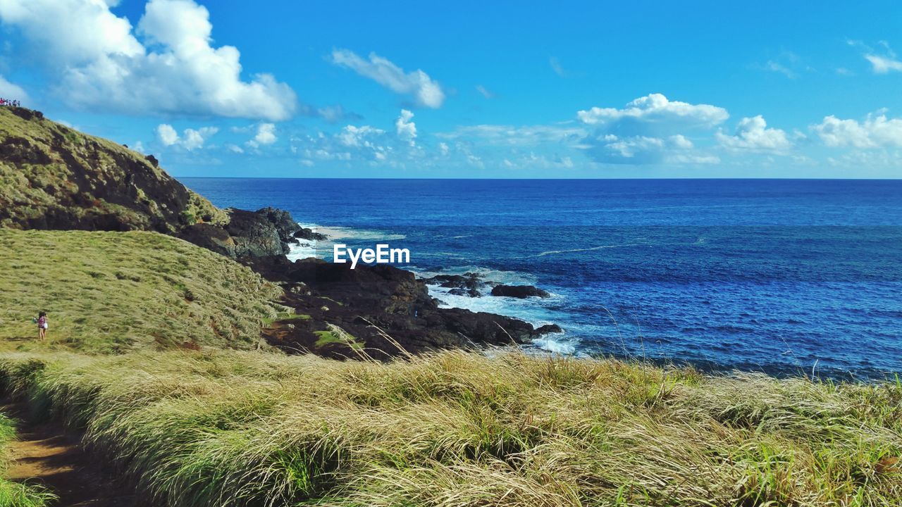 Scenic view of sea against sky