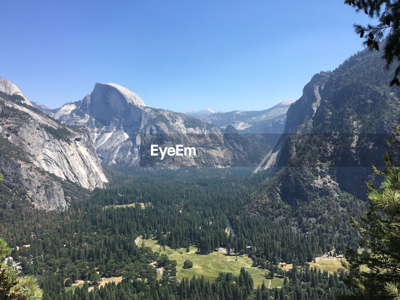 Scenic view of snow covered mountains