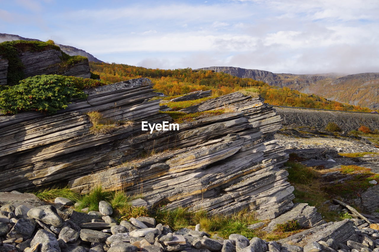 Scenic shot of rocky landscape