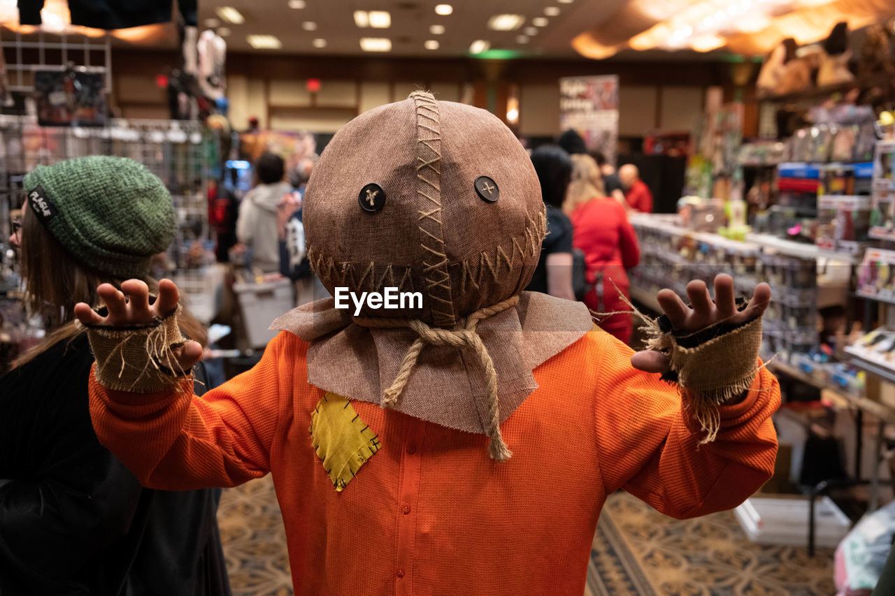 Subject dressed in a scarecrow costume at astronomicon 6  in livonia, michigan on march 05, 2023