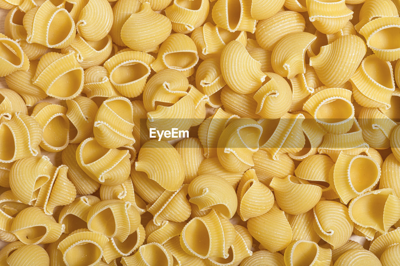 Full frame shot of pipe rigate pasta