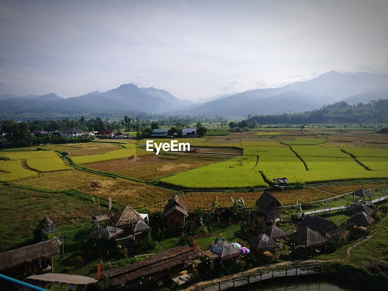 SCENIC VIEW OF FARM AGAINST SKY