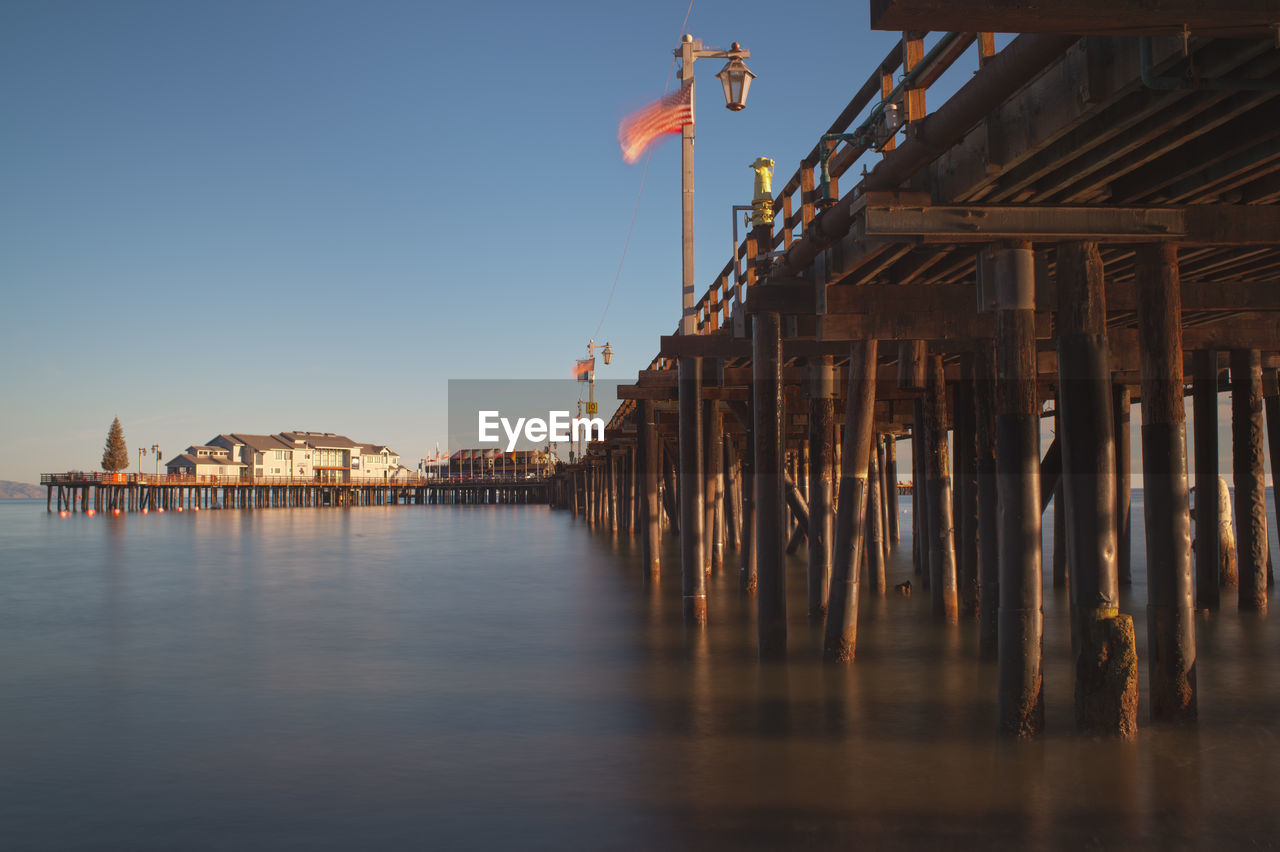 Pier over sea