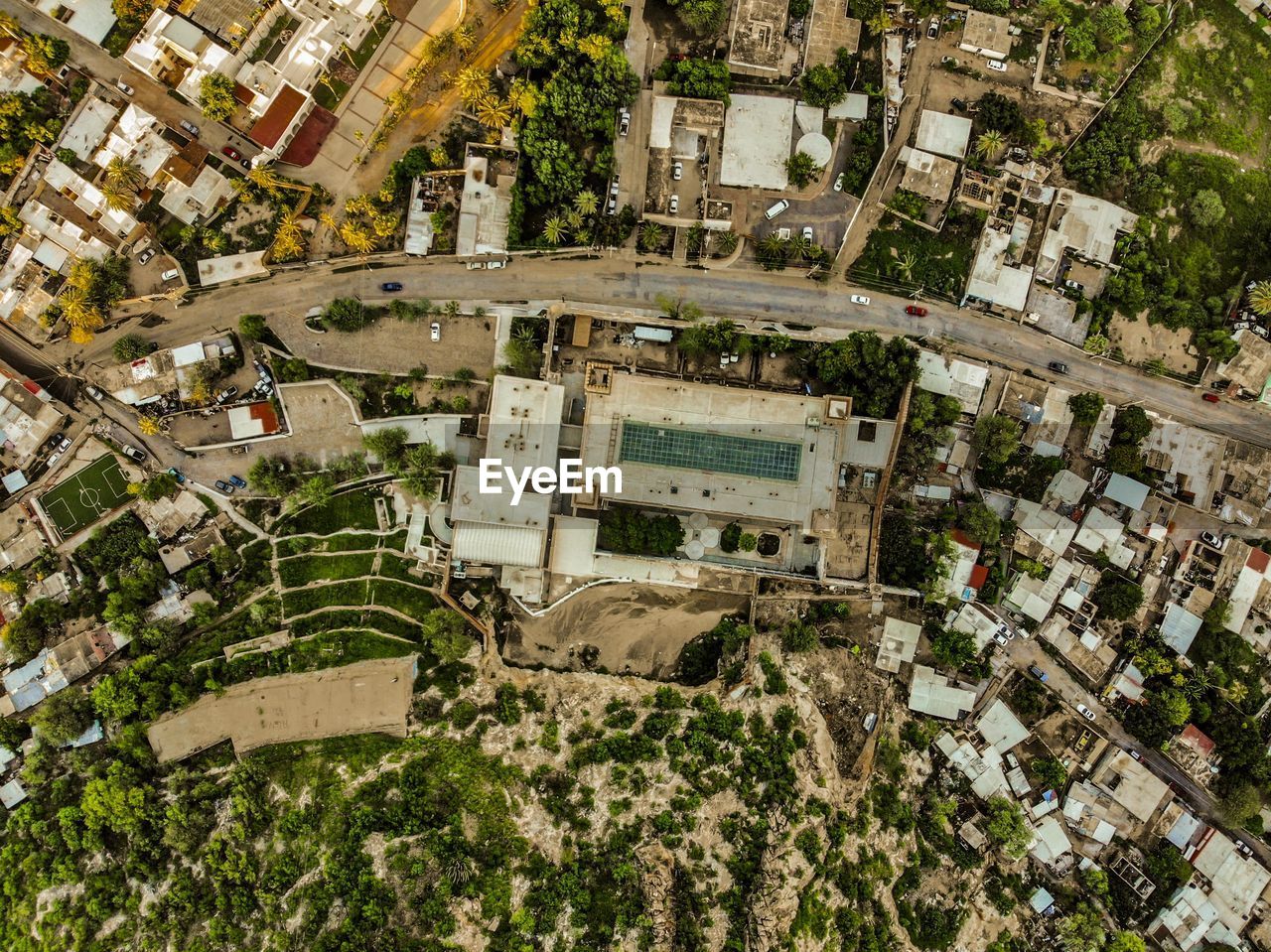 HIGH ANGLE VIEW OF CITY BUILDINGS