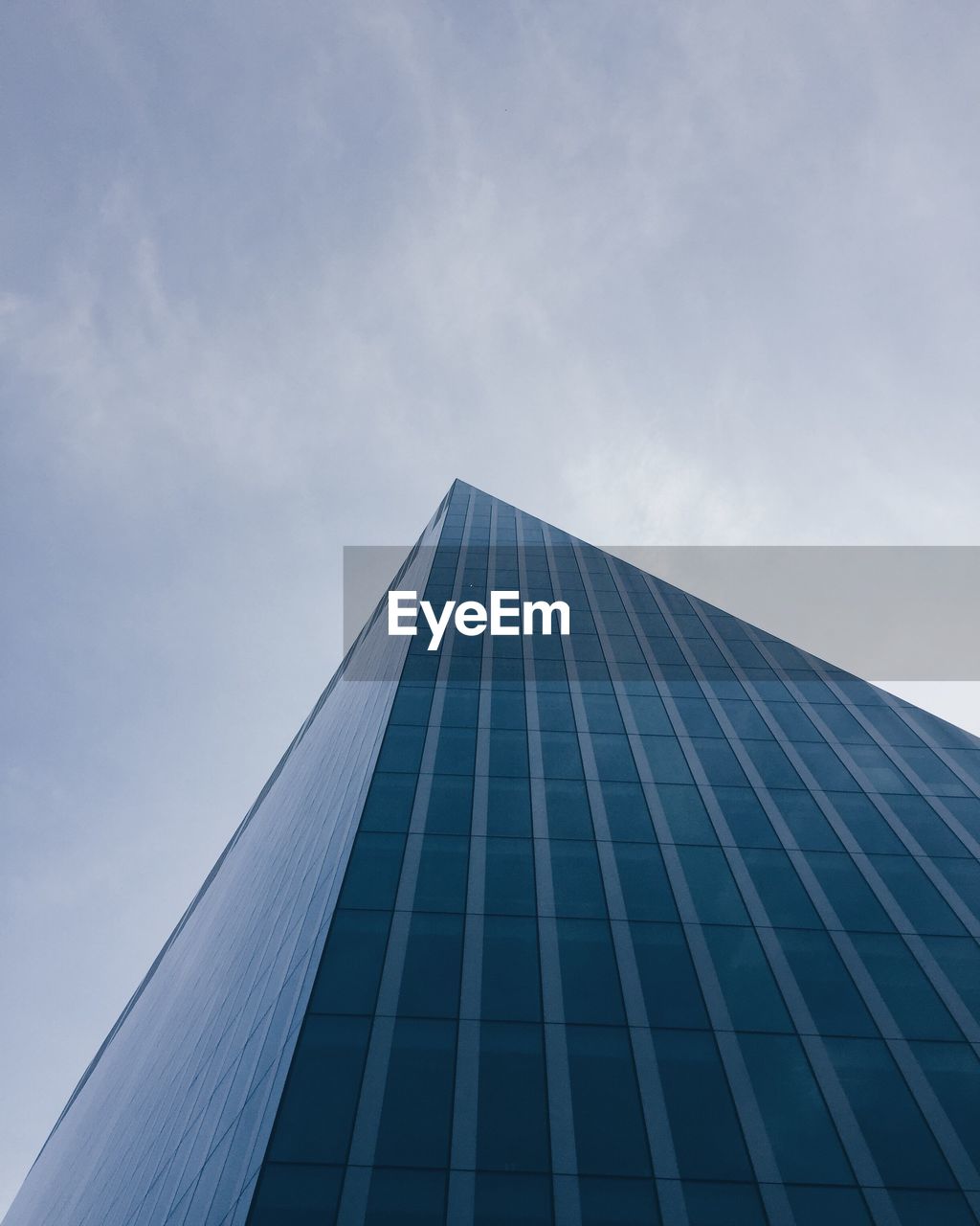 Low angle view of modern building against sky