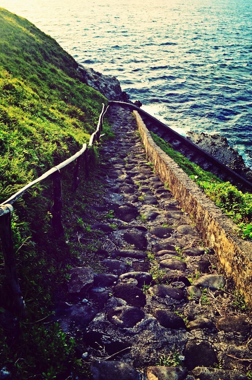 Footpath leading towards sea
