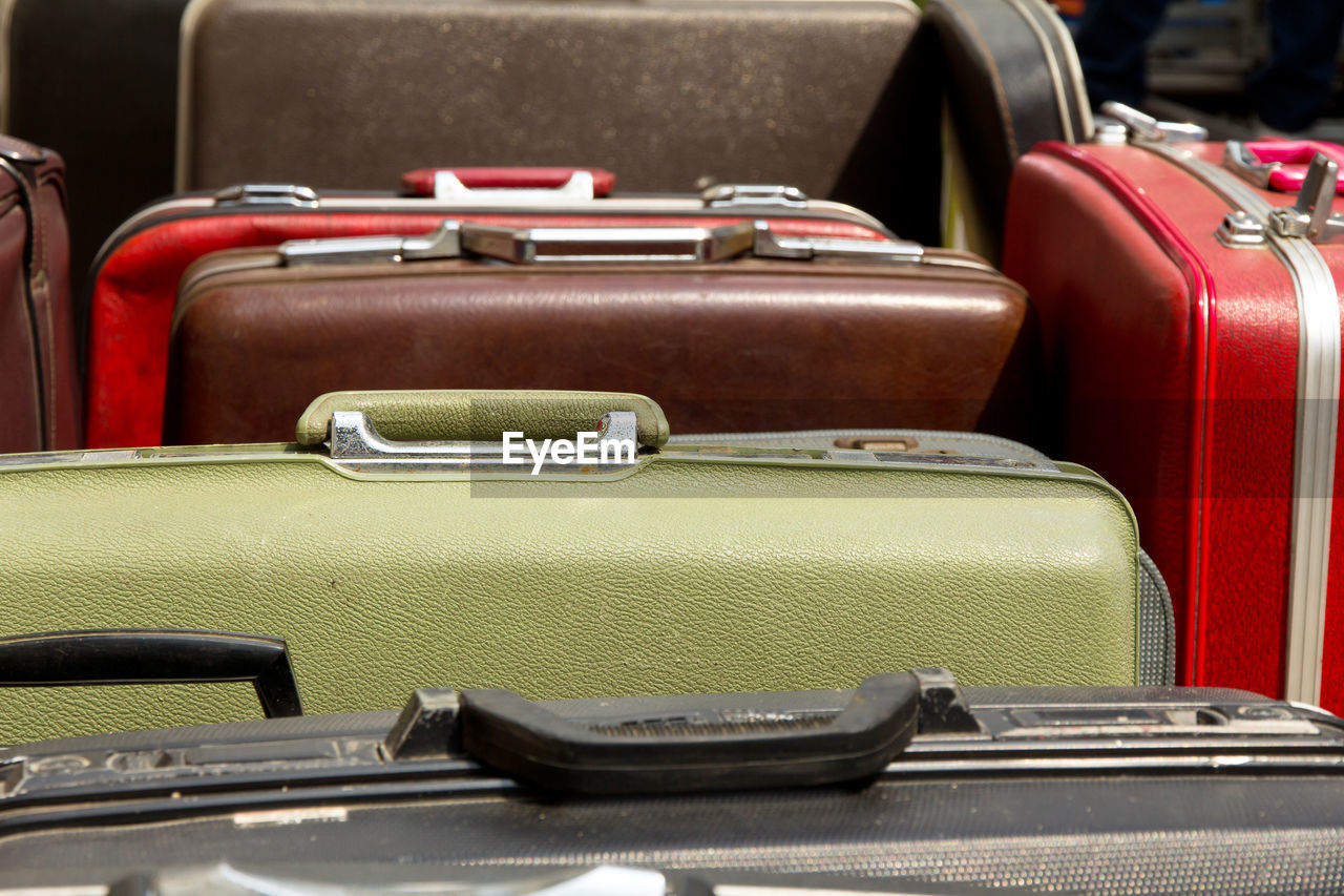 Full frame shot of luggage