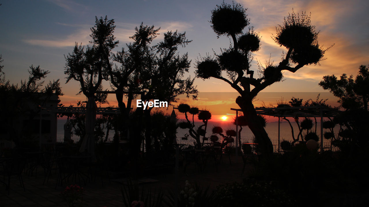 SILHOUETTE PEOPLE AT SUNSET