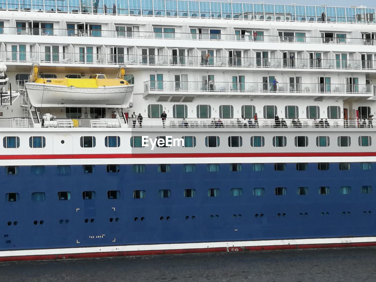 low angle view of ship in sea