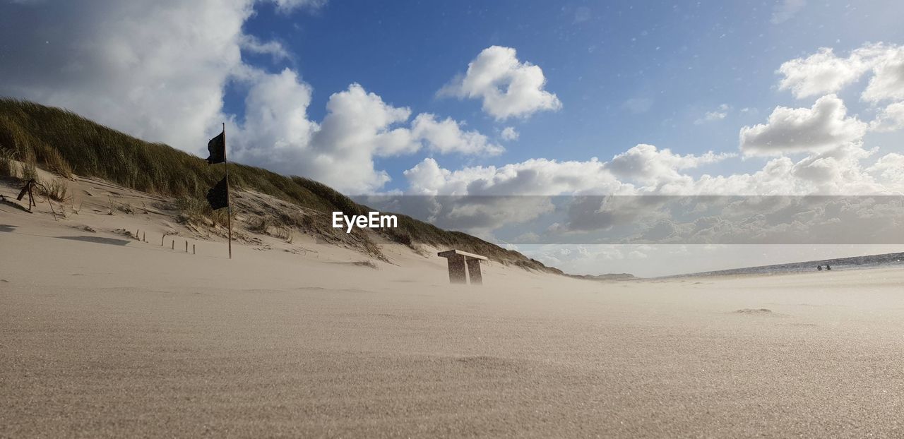 Panoramic view of desert against sky