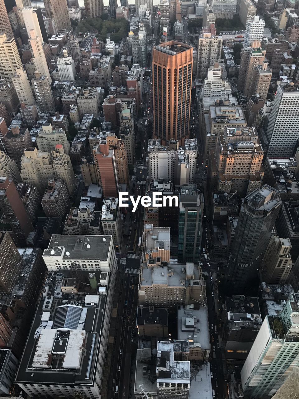 Aerial view of buildings in city