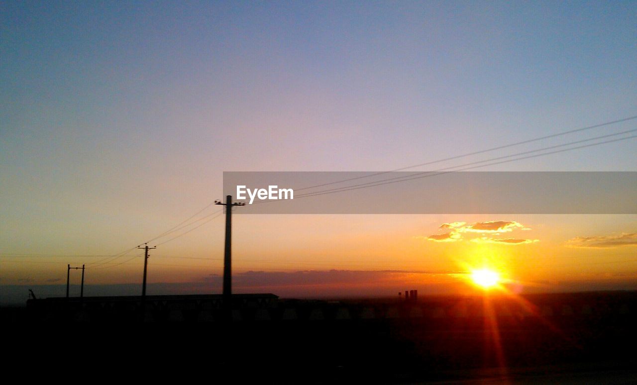 SUN SHINING THROUGH TREES