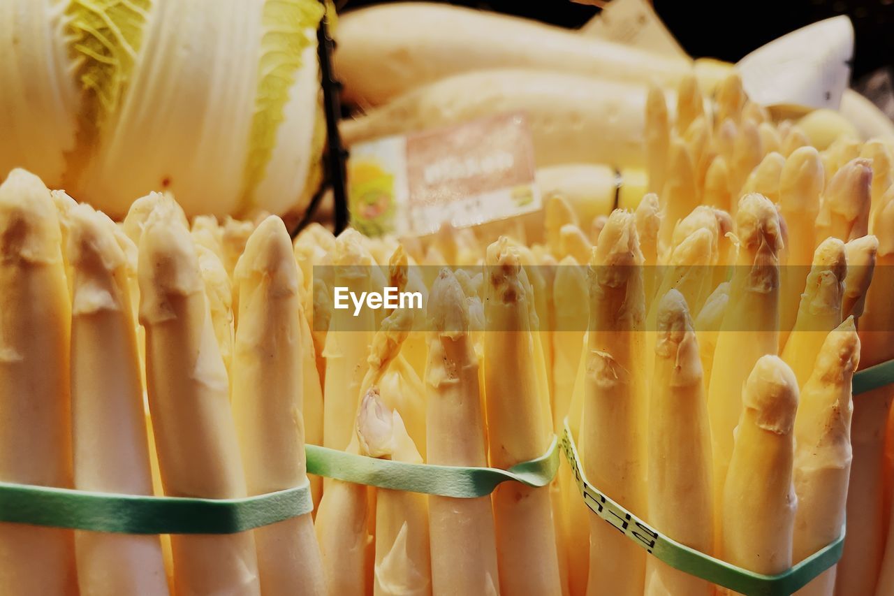 Close-up of vegetables for sale in market
