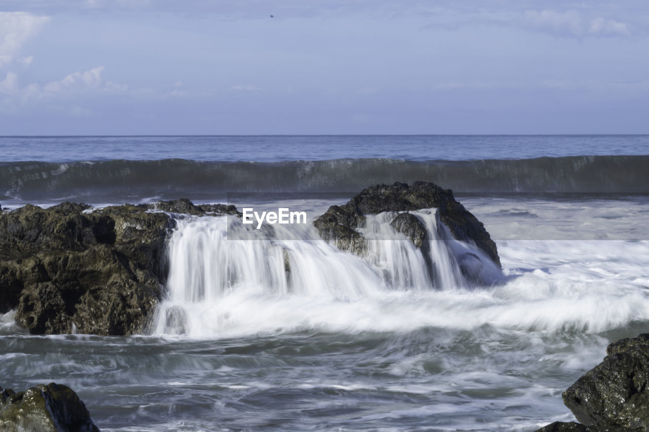 SCENIC VIEW OF WATERFALL