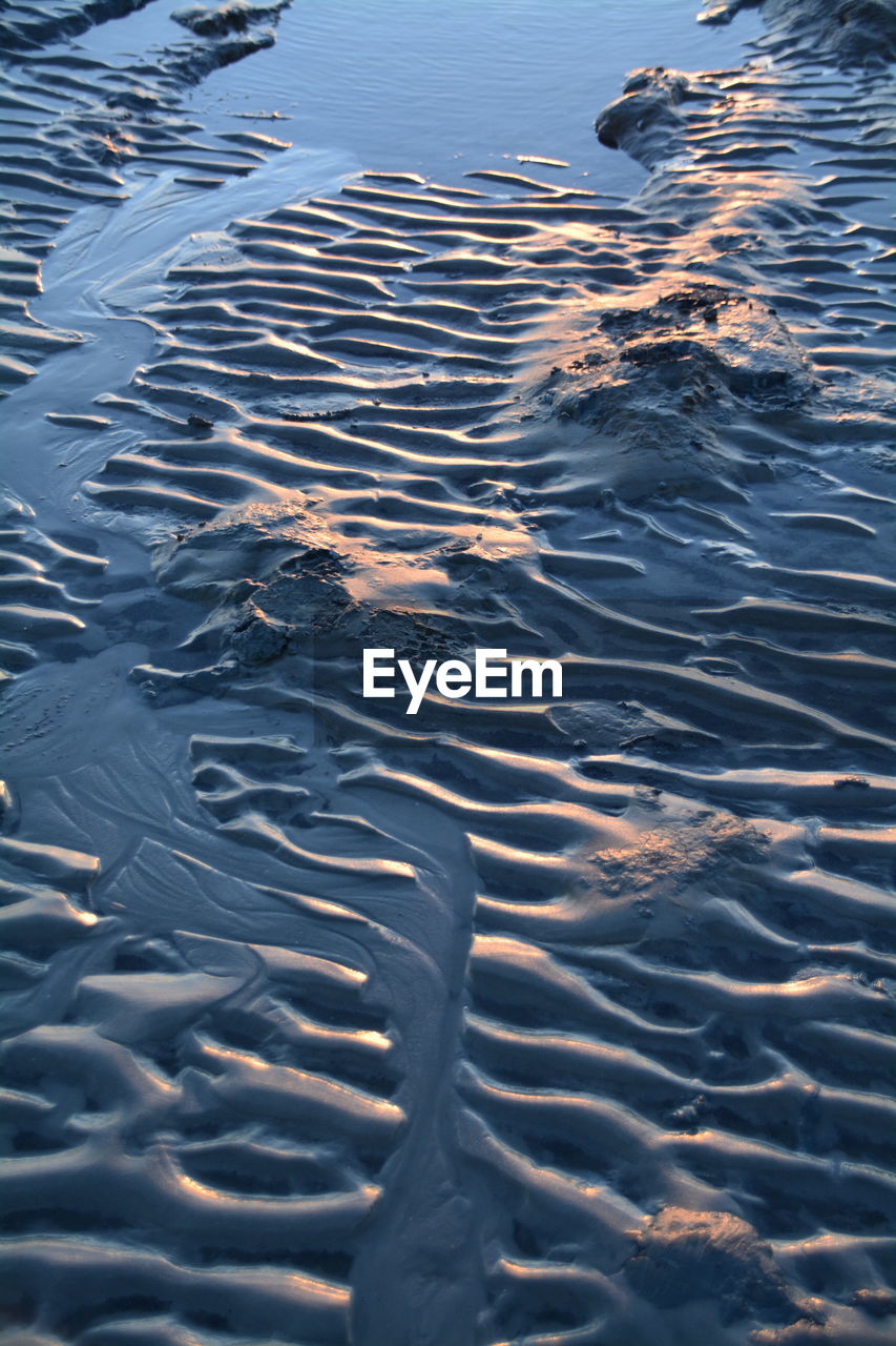 Full frame shot of wet shore