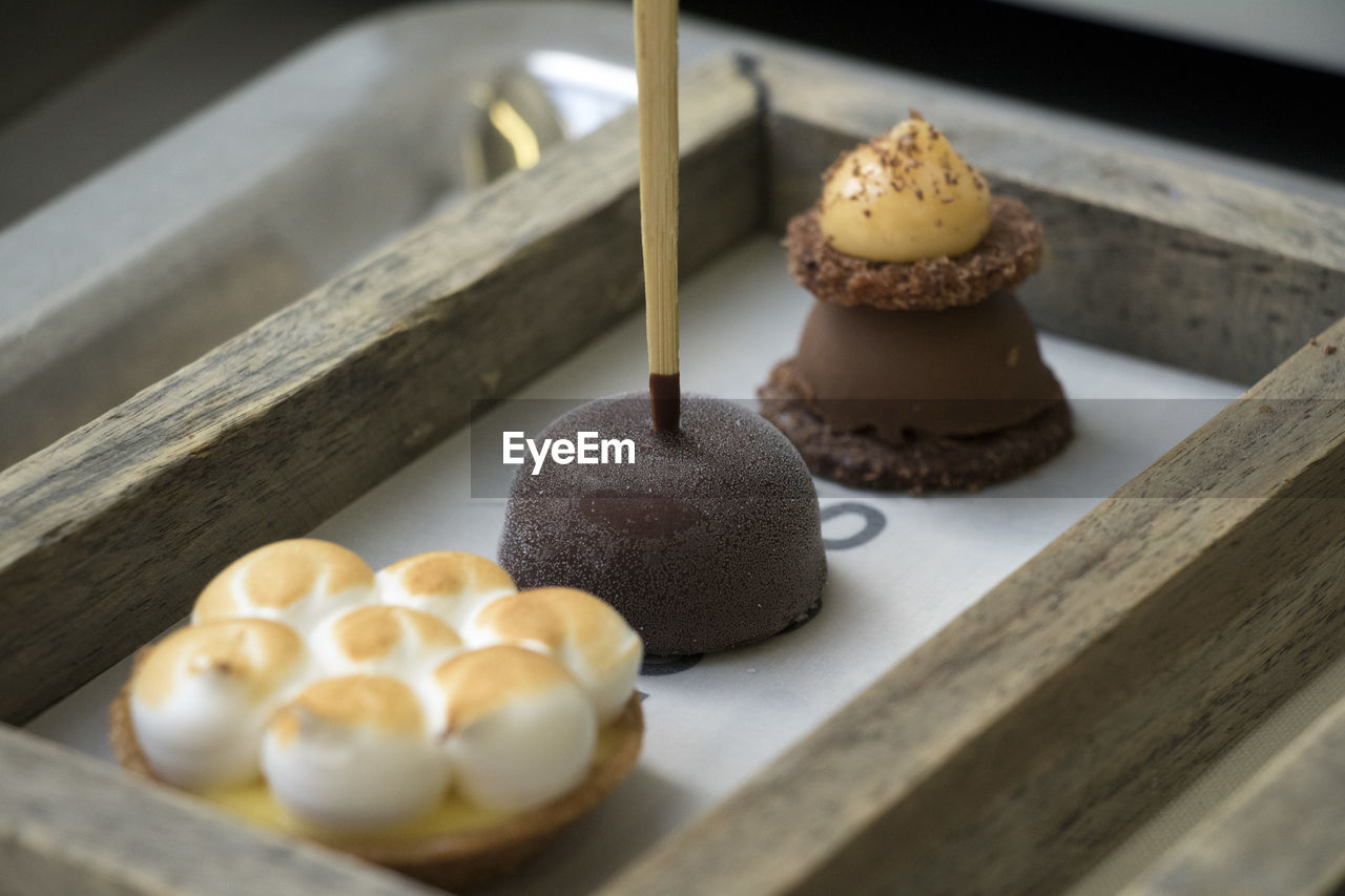 Close-up of sweets on a plate