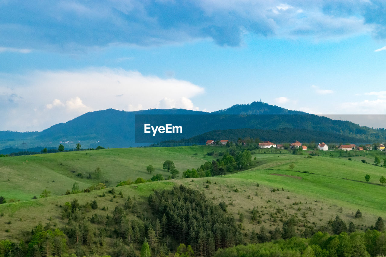 Scenic view of landscape against sky