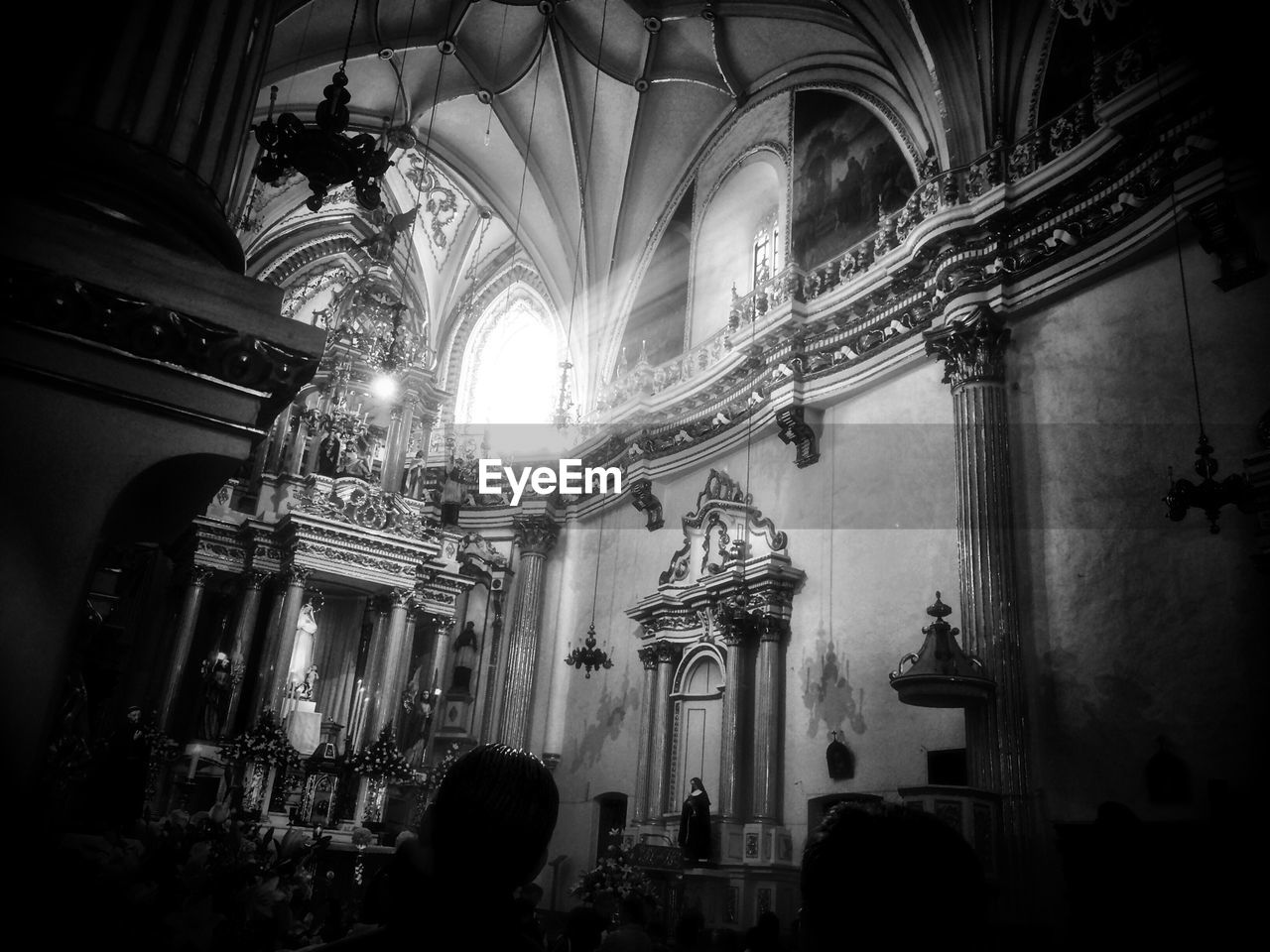 Interior of church